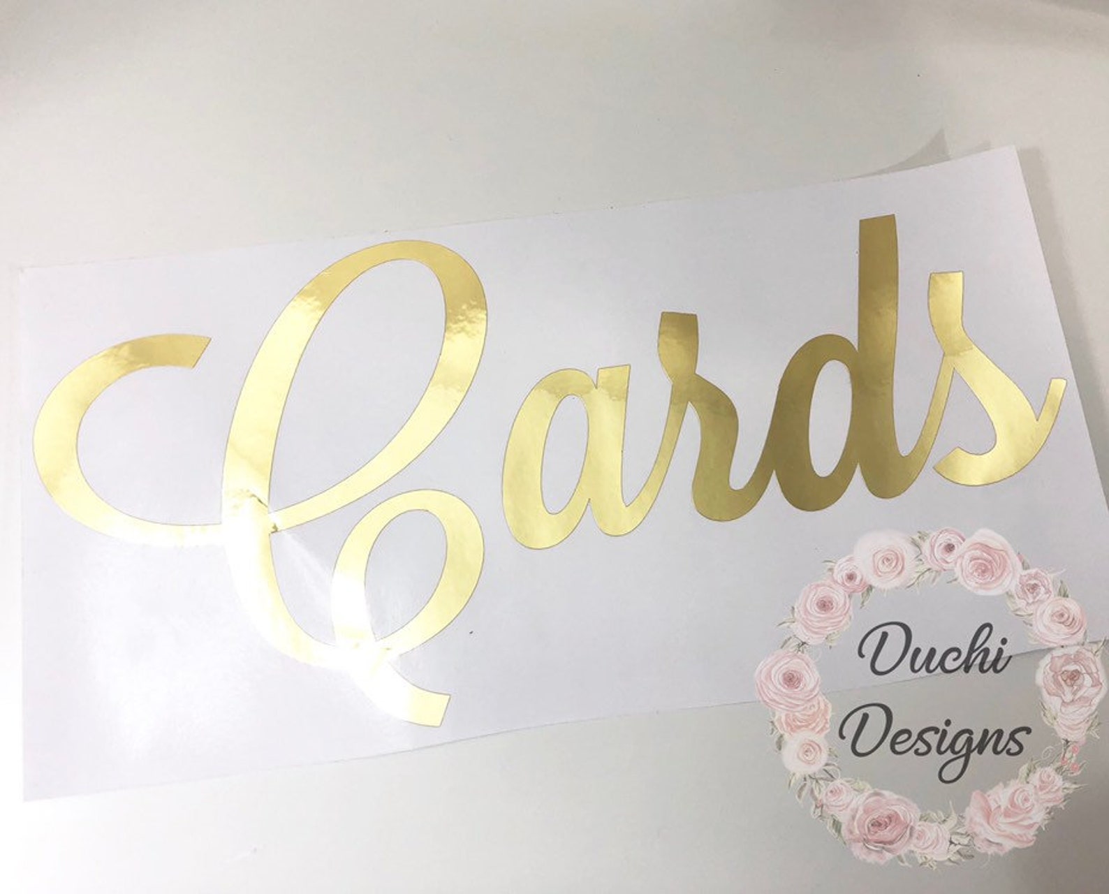 Gold Foil Name Decal Rose Gold Name Decal Holographic Name Etsy