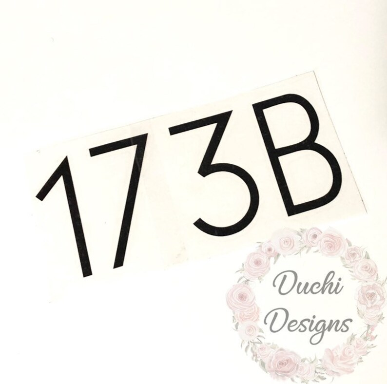 House Number Decals Mailbox Address Number Stickers Mailbox Etsy
