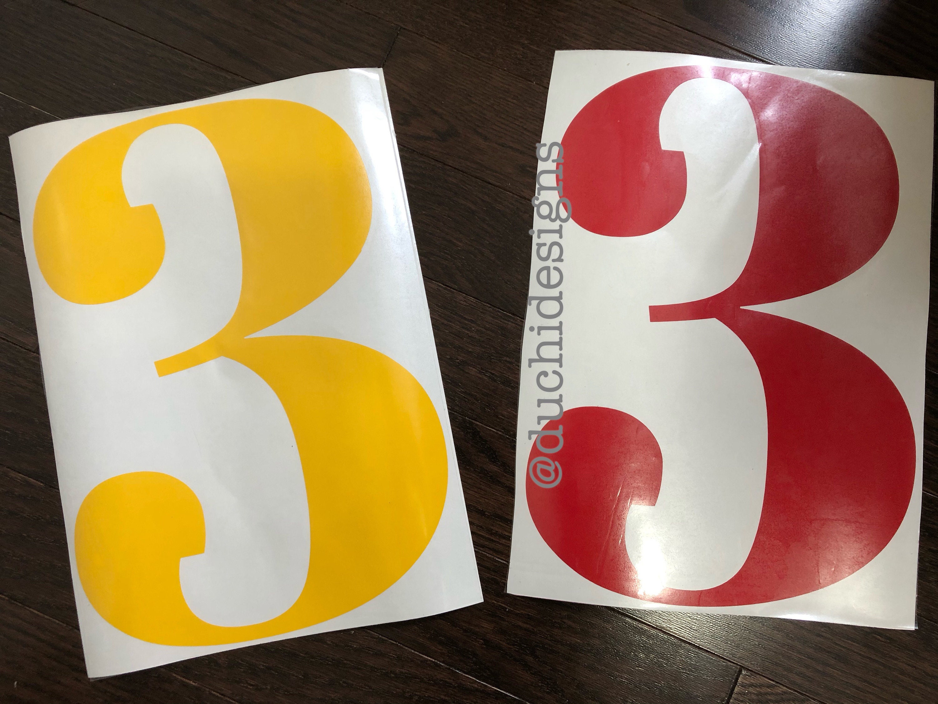 Single Letter Decal Single Number Decal Individual Letter Etsy