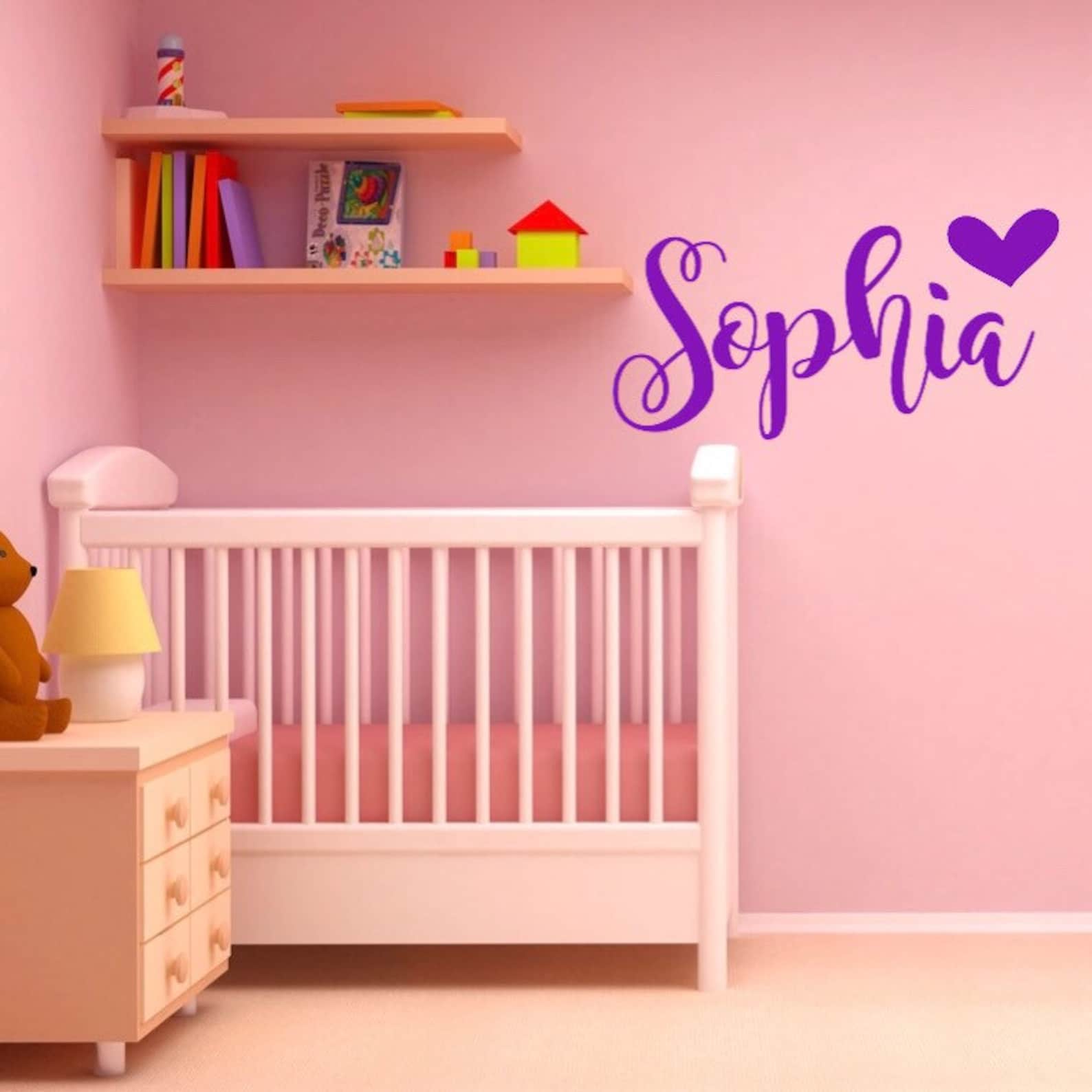 Personalized Name Wall Decal for Nursery Wall Decals for Etsy UK
