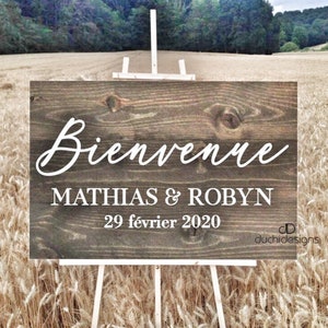 Boho Custom Choose a Seat Not a Side Wedding Sign Personalized Two Families are Becoming One Vertical Wooden Sign Rustic Wedding Decor Sign image 1