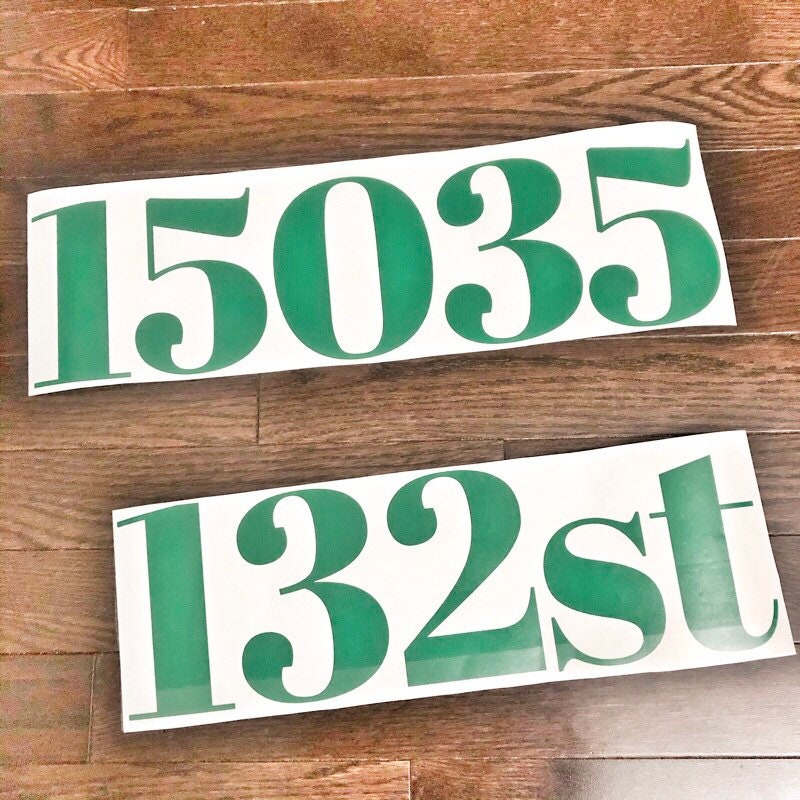 House Number Decals Mailbox Address Number Stickers Mailbox Etsy