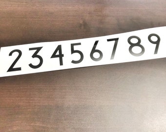 Vinyl Number Stickers: Large Decals for Building