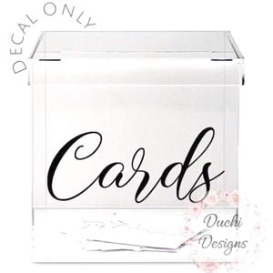 Hochzeit Karte Box Aufkleber, Hochzeitskarten Aufkleber, Hochzeit Schilder, Hochzeit Spardose Aufkleber, Karten und Wünsche, Karten Box Aufkleber, Hochzeit Vinyl Aufkleber