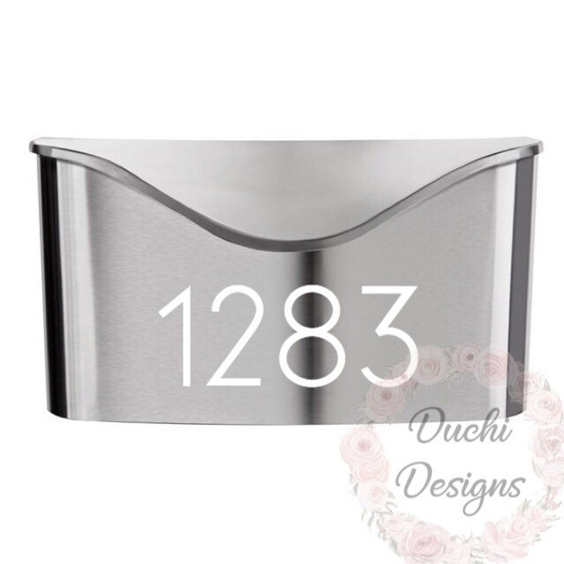 House Number Decals Mailbox Address Number Stickers Mailbox Etsy