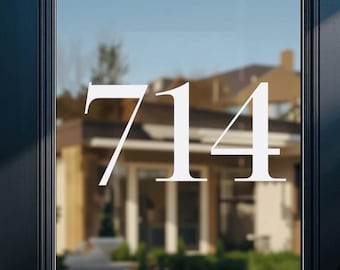 Vinyl Number Stickers: Number Decals for Building