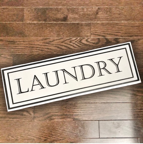 ランドリールームサイン ランドリー デカール かわいいレタリング ビニール アート 引用ステッカー 装飾 壁 引用ステッカー 装飾用品 : ランドリーレタリングサイン - 10インチ x 37インチ