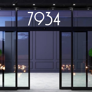 House Number Glass Stickers, Mailbox Address Number Stickers for Door, House Numbers for Mailbox, Mailbox Vinyl Decals, Interior or Exterior
