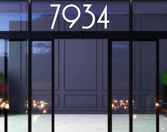 Waterproof Vinyl House Number Decals: Mailbox, Door, Glass Stickers