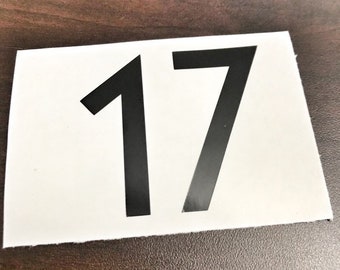 Custom Number Stickers, Boat Numbers, Helmet Numbers, Locker Numbers, Door Numbers, House Numbers, Address Numbers,  Custom Mailbox Numbers