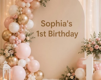 Decal for Party Backdrop, Custom Backdrop Vinyl Decal, Personalized Decal for Backdrop, Backdrop Sticker, Any Size