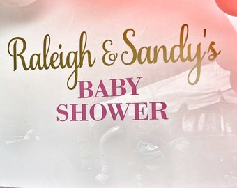 Custom Vinyl Decal: Party Backdrop, Outdoor Sign