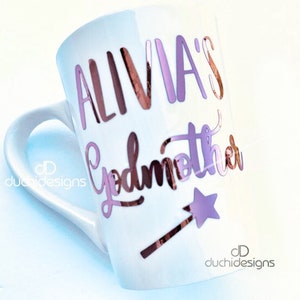 Fairy Godmother Mug Will you be my Godmother Mug Godmother Gift Godmother Gift Box Godmother Proposal Mug Gift Godmother Proposal Gift