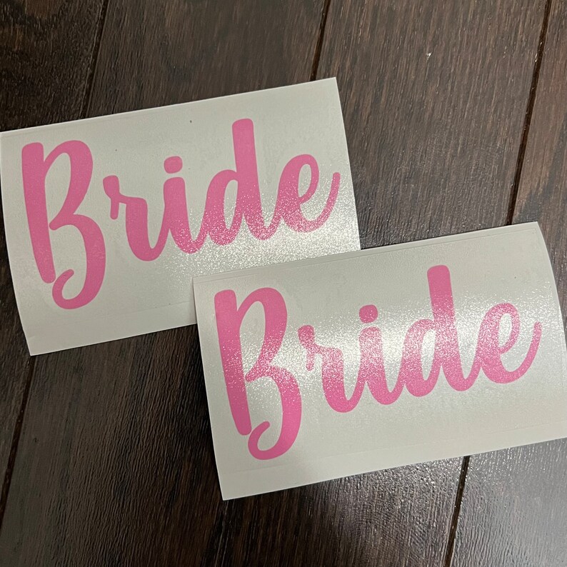 Decals ONLY Custom Slides Stickers Bridesmaids Custom Etsy