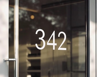 Modern Font Vinyl Letter or Number Decal