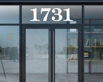 Custom Number Stickers: Vinyl Decals for Mailbox, Door, Helmet