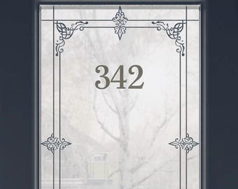 Custom Number Stickers: Vinyl Decals for Mailbox, Door, Helmet