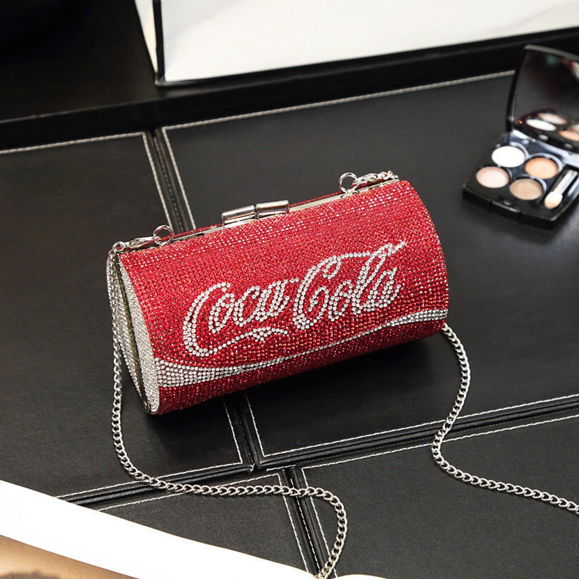 Swarovski Crystal Rhinestone Coca Cola Clutch Purse Etsy