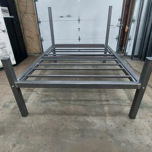Custom Steel Bed Frame With 2ft, Bed Frame With Cage Underneath