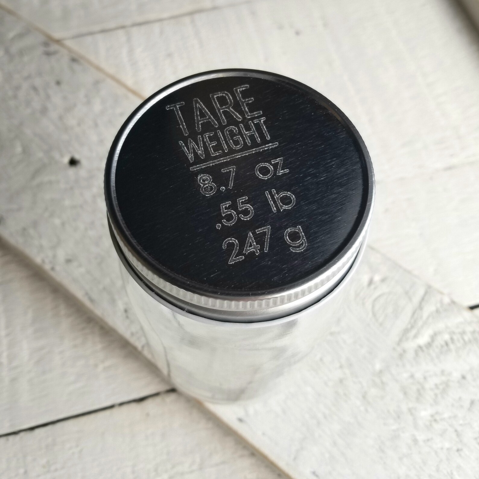 Bulk Food Jar Tare Weight Glass Container Ounces Pounds Grams Etsy