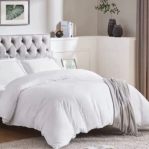 3 Piece Duvet Cover Set Hotel Quality Ultra Soft Comforter Cover Queen Size