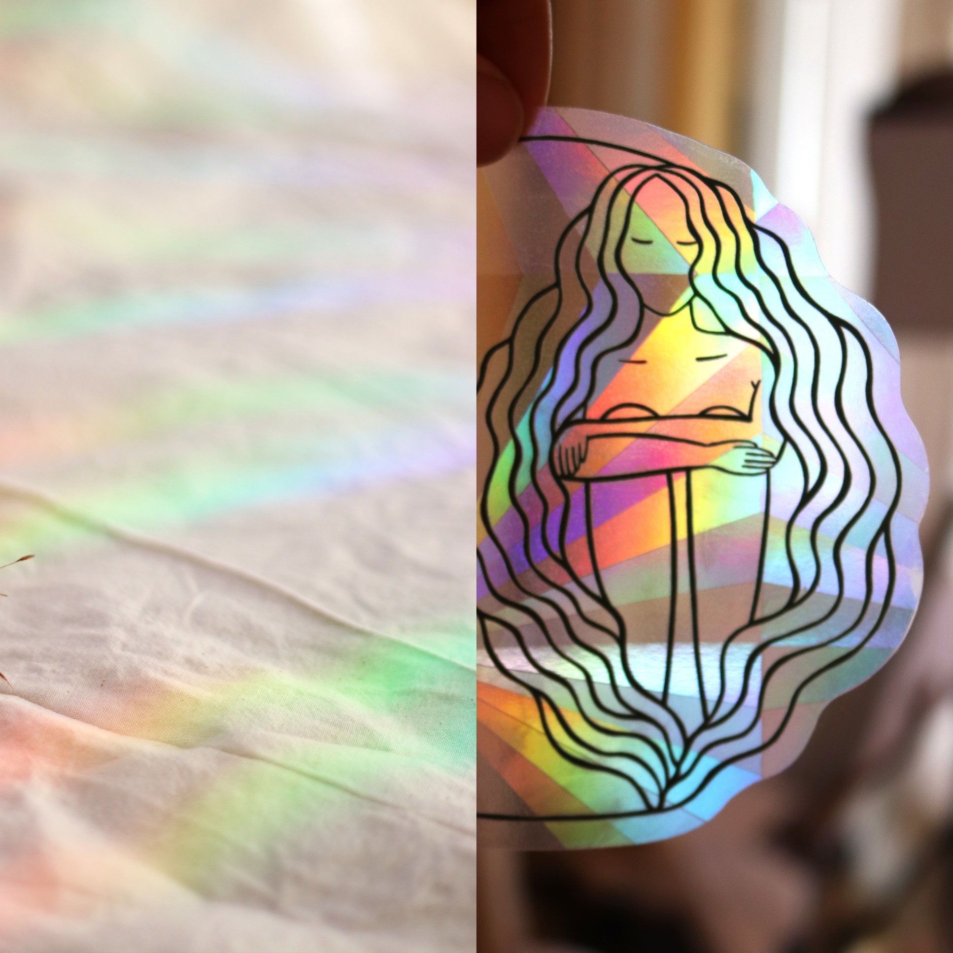 Regenbogen Fenster Aufkleber Etsy