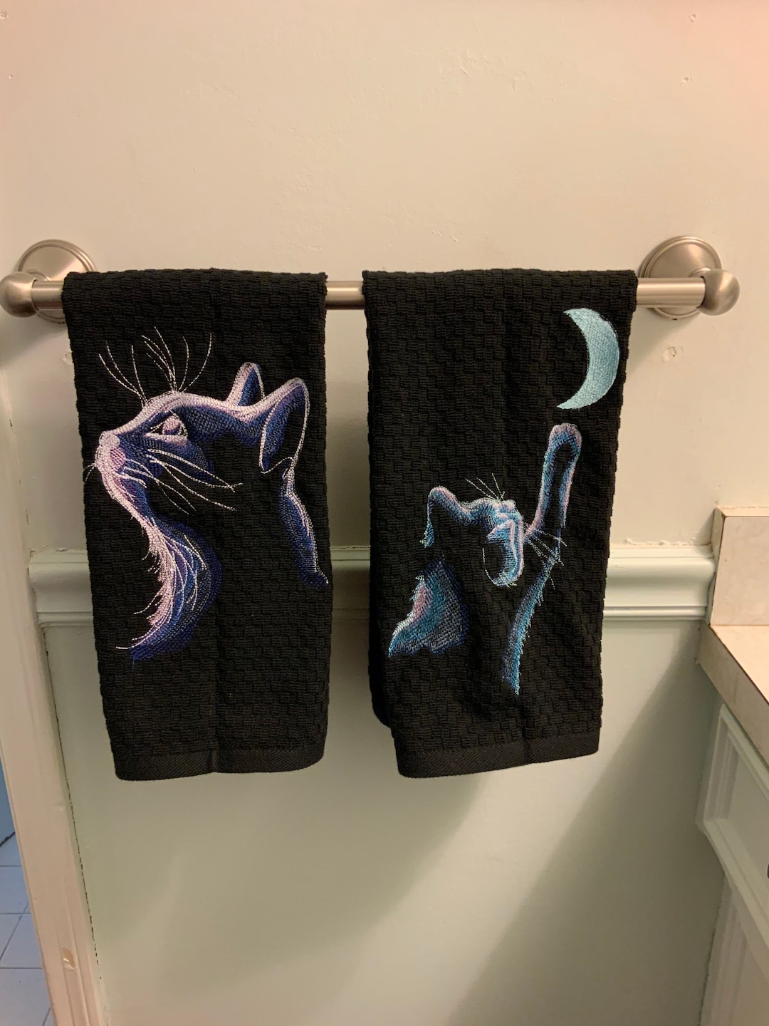 Cats Hand Towels Etsy