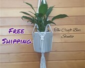 Macrame Plant Hanger Macrame Hanger Hanging Planter Pot Hanger Modern Macrame Boho Home Decor Natural Living