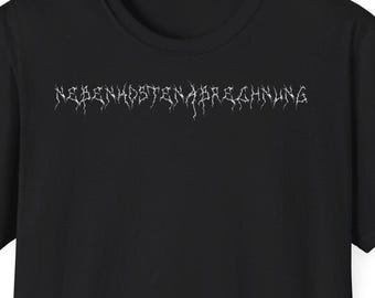 Bolletta delle utenze, maglietta divertente da festival black metal con scritta black metal