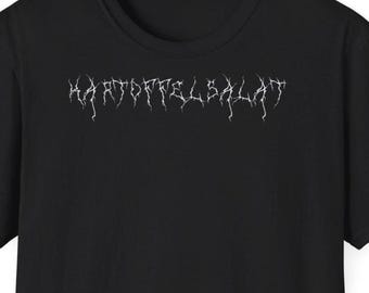 Insalata di patate, maglietta divertente da festival black metal con scritta black metal