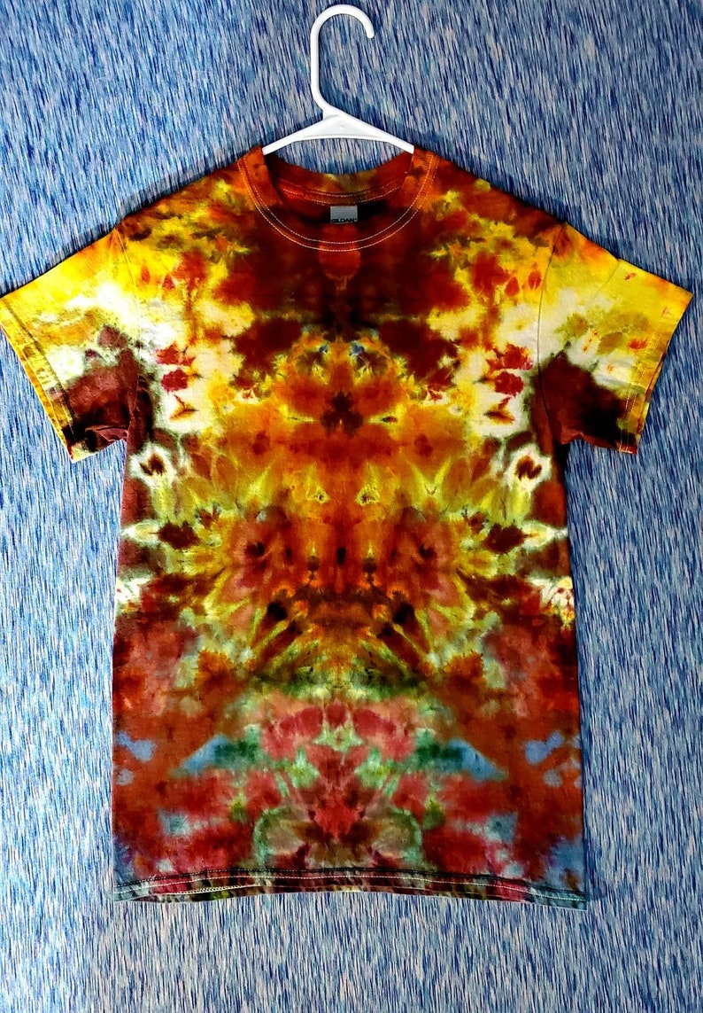 Demogorgon Phsycadellic Ice Dye Tee Shirt Small
