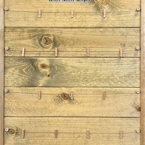 18 Clip Picture Board Stained Frame