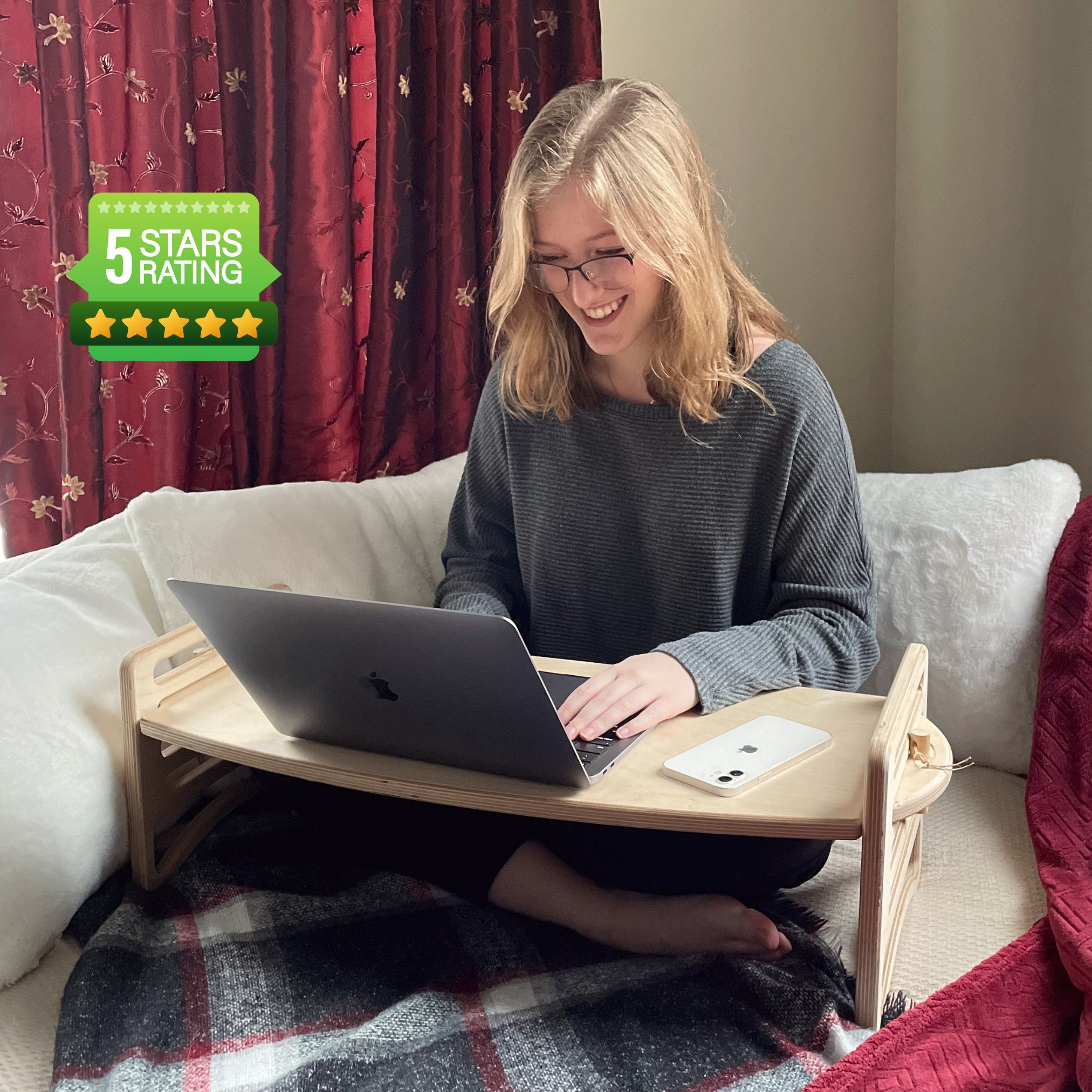 Large Lap Desk Adjustable Lap Desk Sofa Laptop Desk Bed Etsy Canada