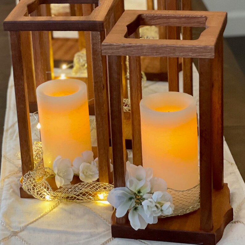 Wood Lanterns Bulk Package Wedding Center Piece Bulk Package Etsy