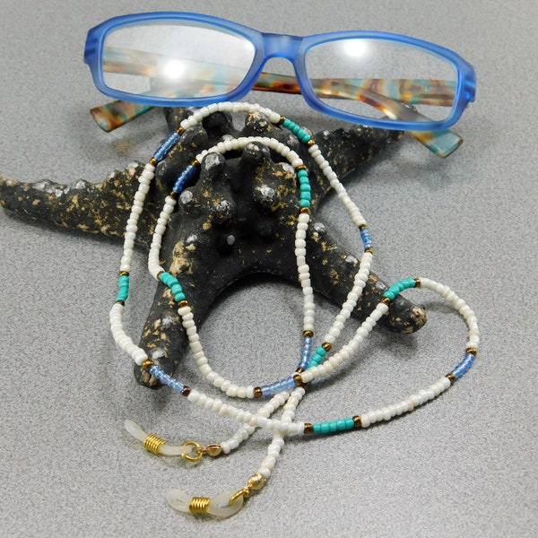 Women Eyeglass Chain, Beaded Chain Holder,  Strap Sunglasses Lanyard Gift, Beaded Glasses Chain Gift, Sunglasses Accessory, Eyewear Retainer