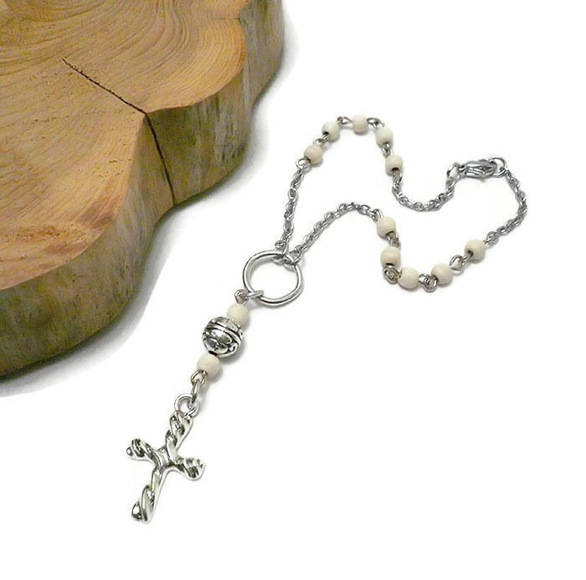 Rosary Car Charm Car Mirror Hanging Rear View Mirror Charm Etsy