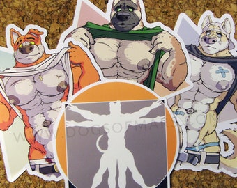 DOGS of MARS Muscle Stickers