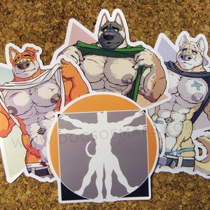 DOGS of MARS Muscle Stickers 4 Set