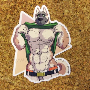 DOGS of MARS Muscle Stickers Ben