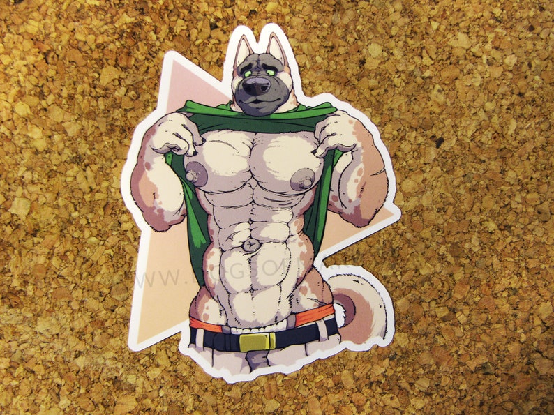 DOGS of MARS Muscle Stickers Ben