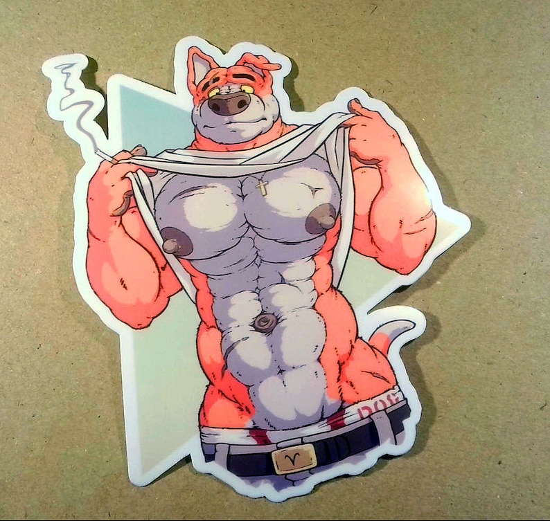 DOGS of MARS Muscle Stickers Bryce (Laminated)