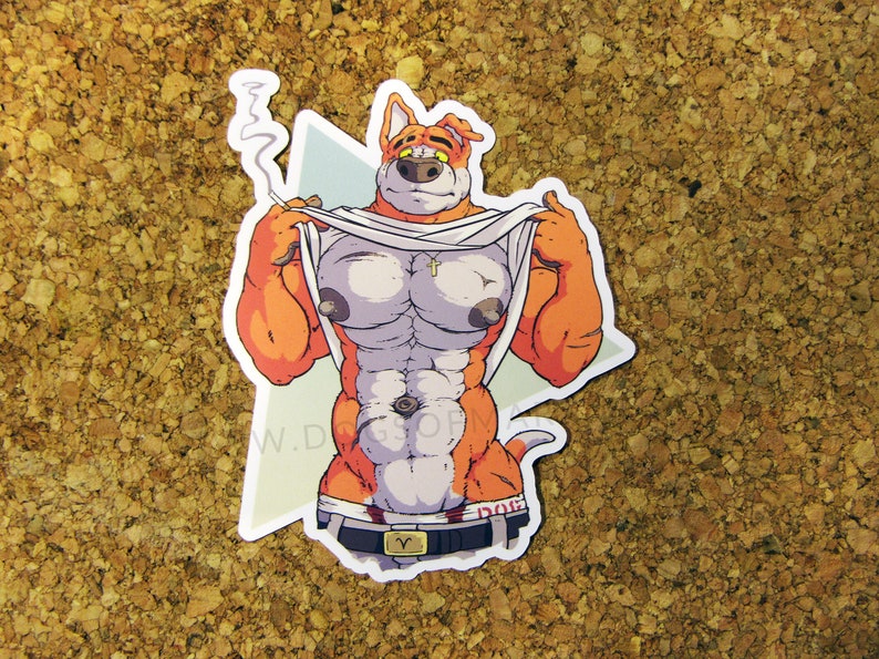 DOGS of MARS Muscle Stickers Bryce