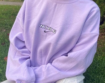 purple nike vintage hoodie