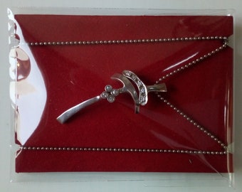 Silver Argent 925  vintage art deco silver cross necklace.  Nice gift for any occasion.