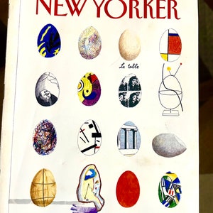 Vintage The New Yorker April 12, 1993 full magazine with cover art “Shell Games” by Benoit van Innis