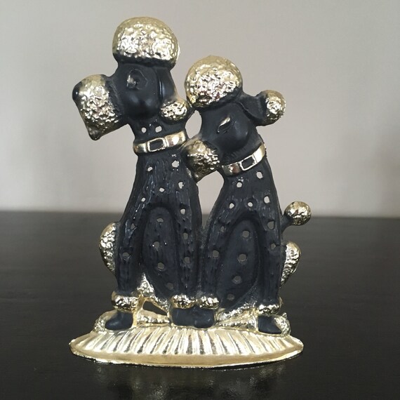 Vintage Black Poodles Earring Holder Etsy