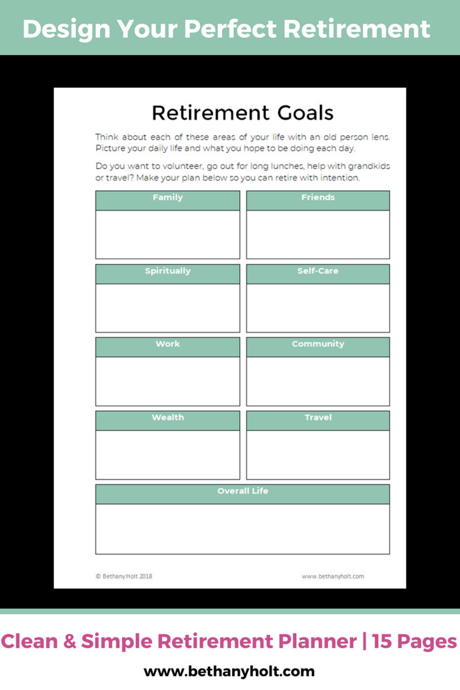 Retirement Planner Planner Retirement Retirement Budget | Etsy