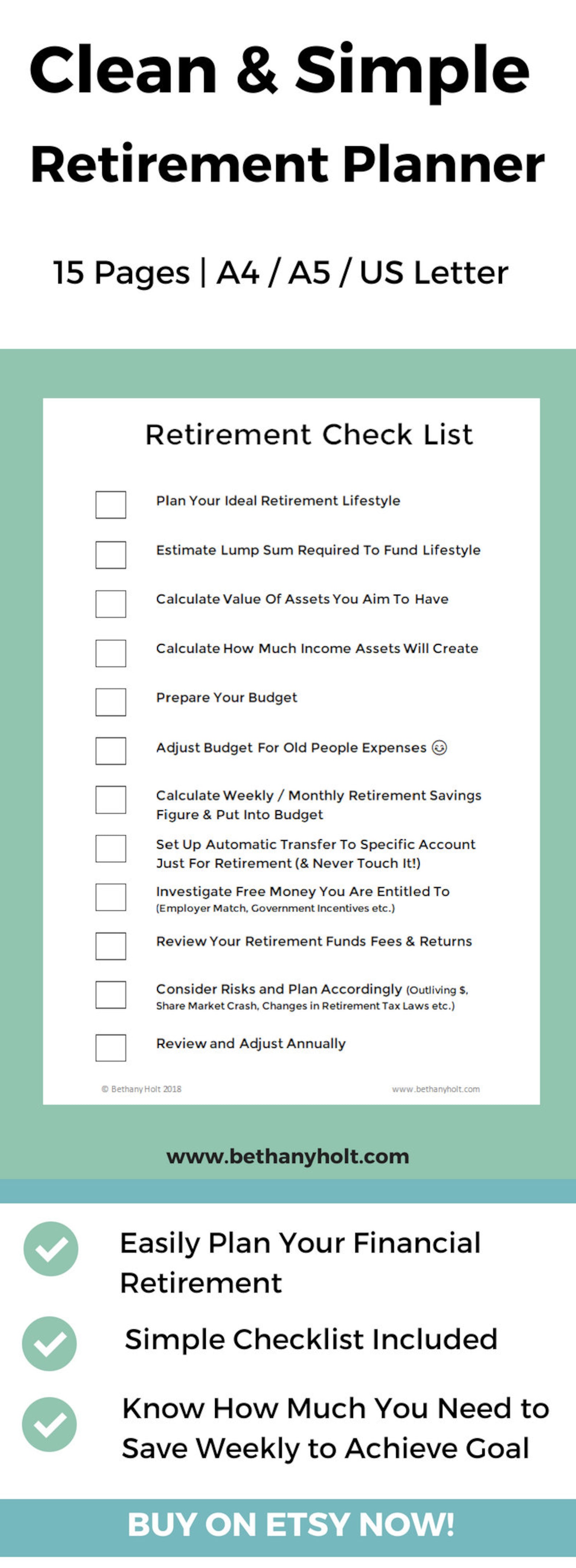 Retirement Planner, Planner Retirement, Financial Planner, Budget ...