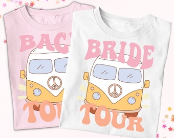 Retro Bride Bridesmaid Shirts Groovy Bachelorette Theme Bridal Party Shirt Gift Ideas Bride to Be Gift Bachelorette Outfit Ideas Vintage