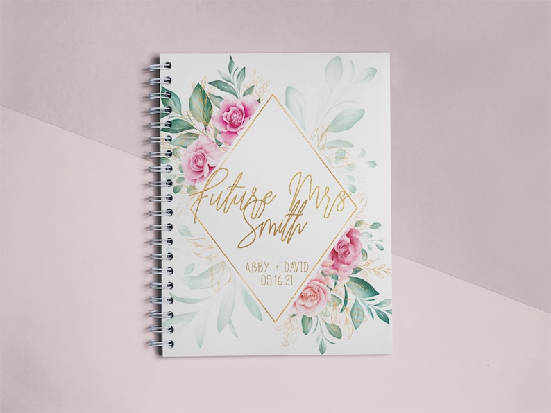 Future Mrs Personalized Plannerr Wedding Planning Notebook Bridal Shower Gift Engagement Gift Bridal Shower Wedding Planner